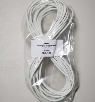 18 Gauge, 6 Conductor Plenum Wire. 50ft or 100ft  Bag